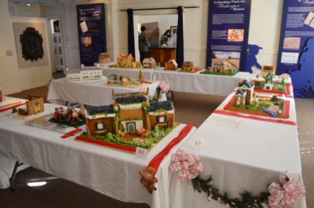 All the gingerbread creations make the museum gallery smell delicious!