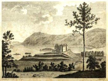 Drawing of Kenmure Castle, south-west Scotland, by Francis Grose (1797). Credit: Wikipedia