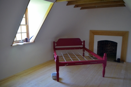 One of the upstairs bedrooms.