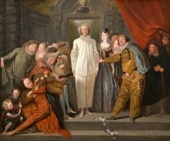 The Italian Comedians by Antoine Watteau