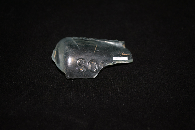 Fragment of Mrs. Winslow's Soothing Syrup bottle
